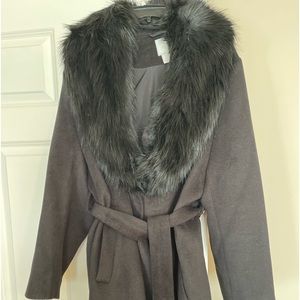 Fun Fur Collar Coat